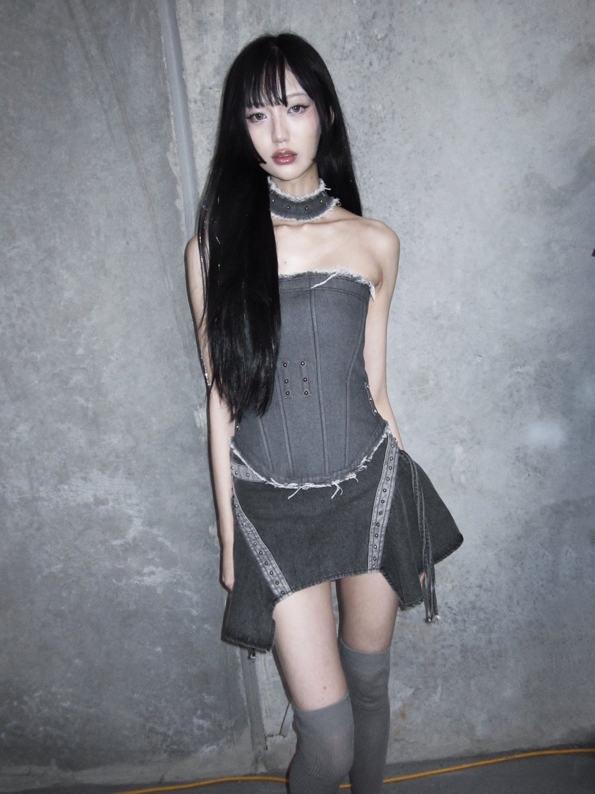 CONCRETE CORSET & CHOKER SET - XILIA XU