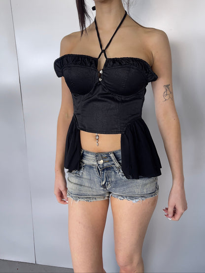 Sweetheart Halter Crop Top