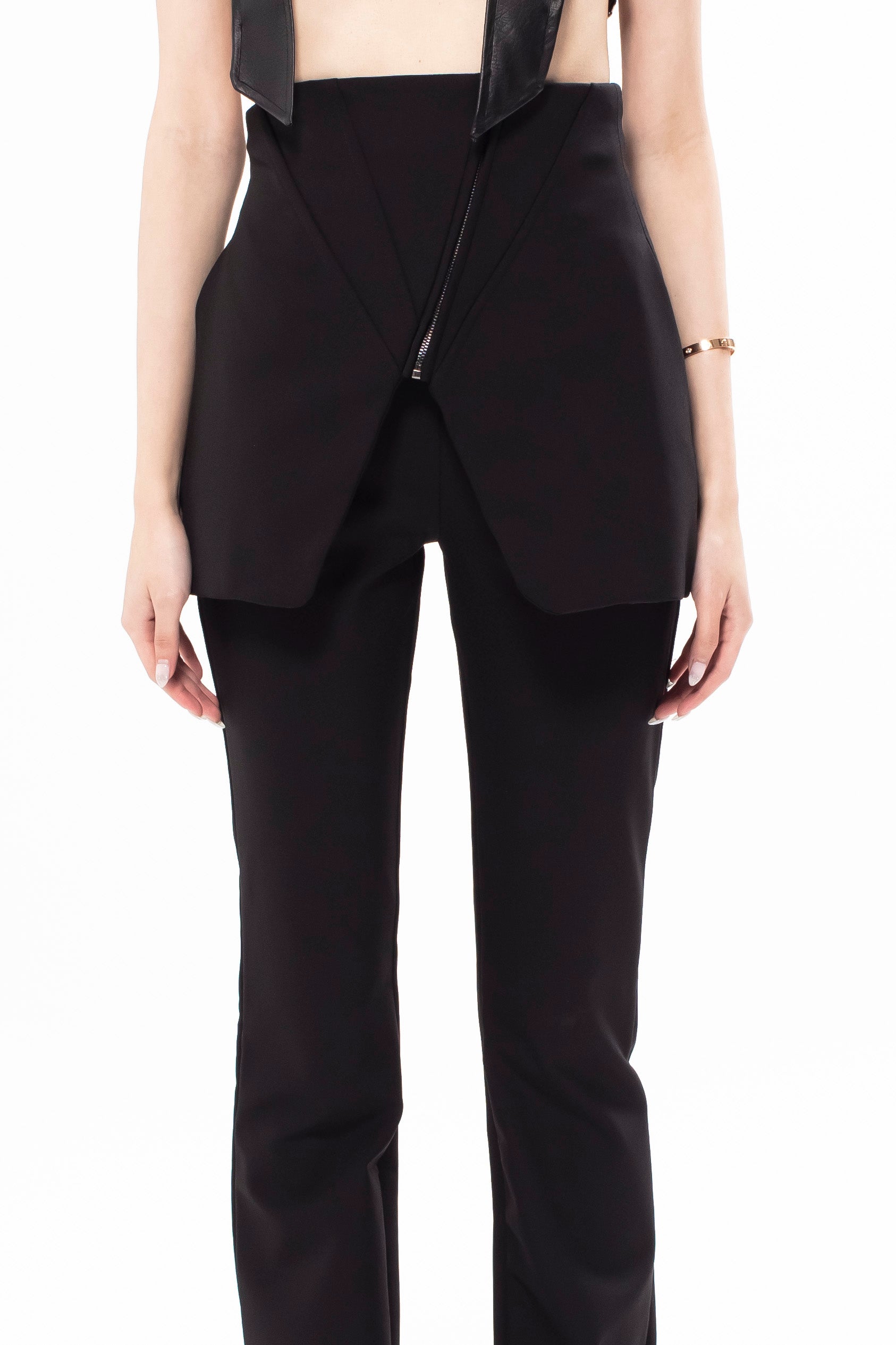 BLACK CORSET PANTS - XILIA XU