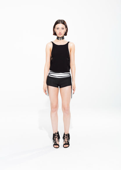 NEOPRENE MINI SHORTS - XILIA XU