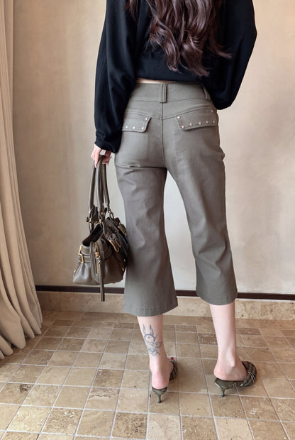 Olive Capri Pants (PRE-ORDER)